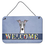 Caroline'S Treasures Bb1422Ds812 Italian Greyhound Welcome Wall Or Door Hanging Prints, 8 X 12, Multicolor
