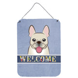 Caroline'S Treasures Bb1424Ds1216 French Bulldog Welcome Wall Or Door Hanging Prints, 16 X 12, Multicolor