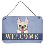 Caroline'S Treasures Bb1424Ds812 French Bulldog Welcome Wall Or Door Hanging Prints, 8 X 12, Multicolor