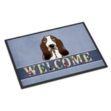 Caroline'S Treasures Bb1429Jmat Basset Hound Welcome Indoor Or Outdoor Mat, 24 X 36, Multicolor