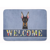 Caroline'S Treasures Doberman Welcome Floor Mat, 19 X 27, Multicolor