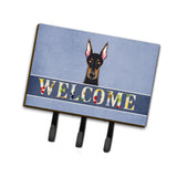 Caroline'S Treasures Bb1431Th68 Doberman Welcome Leash Or Key Holder, Large, Multicolor
