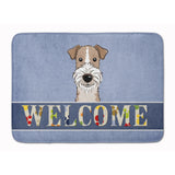 Caroline'S Treasures Wire Haired Fox Terrier Welcome Floor Mat, 19 X 27, Multicolor