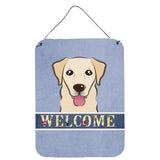 Caroline'S Treasures Bb1438Ds1216 Golden Retriever Welcome Wall Or Door Hanging Prints, 16 X 12, Multicolor
