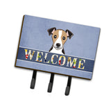 Caroline'S Treasures Bb1447Th68 Jack Russell Terrier Welcome Leash Or Key Holder, Large, Multicolor