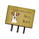 Caroline'S Treasures Bb1450Th68 Jack Russell Terrier Spoiled Dog Lives Here Leash Or Key Holder, Large, Multicolor