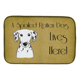 Caroline'S Treasures Dalmatian Spoiled Dog Lives Dish Drying Mat, 14 X 21