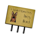 Caroline'S Treasures Bb1459Th68 German Shepherd Spoiled Dog Lives Here Leash Or Key Holder, Large, Multicolor