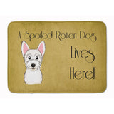 Caroline'S Treasures Westie Spoiled Dog Lives Here Floor Mat, 19 X 27, Multicolor