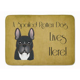Caroline'S Treasures French Bulldog Spoiled Dog Lives Here Floor Mat, 19 X 27, Multicolor