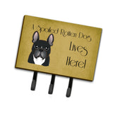 Caroline'S Treasures Bb1475Th68 French Bulldog Spoiled Dog Lives Here Leash Or Key Holder, Large, Multicolor