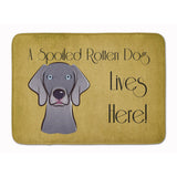 Caroline'S Treasures Weimaraner Spoiled Dog Lives Here, 19 X 27, Multicolor