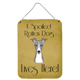 Caroline'S Treasures Bb1484Ds1216 Italian Greyhound Spoiled Dog Lives Here Wall Or Door Hanging Prints, 16 X 12, Multicolo