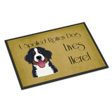 Caroline'S Treasures Bb1485Jmat Bernese Mountain Dog Spoiled Dog Lives Here Indoor Or Outdoor Mat, 24 X 36, Multic