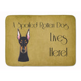 Caroline'S Treasures Doberman Spoiled Dog Lives Here Floor Mat, 19 X 27, Multicolor