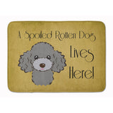Caroline'S Treasures Silver Gray Poodle Spoiled Dog Floor Mat, 19 X 27, Multicolor