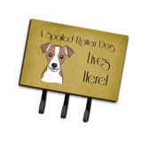 Caroline'S Treasures Bb1508Th68 Jack Russell Terrier Spoiled Dog Lives Here Leash Or Key Holder, Large, Multicolor
