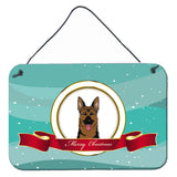 Caroline'S Treasures German Shepherd Merry Christmas Wall Or Door Hanging Prints Bb1521Ds812, 8Hx12W, Multicolor