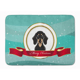 Caroline'S Treasures Smooth Black Tan Dachshund Christmas Floor Mat, 19 X 27, Multicolor