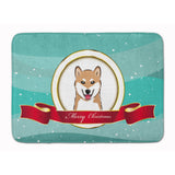 Caroline'S Treasures Shiba Inu Merry Christmas Floor Mat, 19 X 27, Multicolor