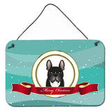 Caroline'S Treasures French Bulldog Merry Christmas Wall Or Door Hanging Prints Bb1537Ds812, 8Hx12W, Multicolor