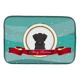 Caroline'S Treasures Black Labrador Merry Christmas Dish Drying Mat, 14 X 21