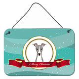 Caroline'S Treasures Italian Greyhound Merry Christmas Wall Or Door Hanging Prints Bb1546Ds812, 8Hx12W, Multicolor