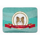 Caroline'S Treasures Papillon Merry Christmas Floor Mat, 19 X 27, Multicolor