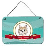 Caroline'S Treasures Chihuahua Merry Christmas Wall Or Door Hanging Prints Bb1561Ds812, 8Hx12W