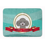 Caroline'S Treasures Silver Gray Poodle Merry Christmas Floor Mat, 19 X 27, Multicolor