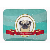 Caroline'S Treasures Fawn Pug Merry Christmas Floor Mat, 19 X 27, Multicolor