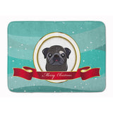Caroline'S Treasures Black Pug Merry Christmas Floor Mat, 19 X 27, Multicolor