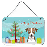 Caroline'S Treasures Christmas Tree And Jack Russell Terrier Wall Or Door Hanging Prints Bb1574Ds812, 8Hx12W, Multicolor