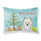 Caroline'S Treasures Bb1579Pillowcase Christmas Tree And Pomeranian Fabric Standard Pillowcase, Large, Multicolor