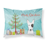 Caroline'S Treasures Bb1581Pillowcase Christmas Tree And Bull Terrier Fabric Standard Pillowcase, Large, Multicolor