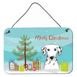 Caroline'S Treasures Christmas Tree And Dalmatian Wall Or Door Hanging Prints Bb1582Ds812, 8Hx12W