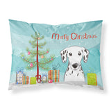 Caroline'S Treasures Bb1582Pillowcase Christmas Tree And Dalmatian Fabric Standard Pillowcase, Large, Multicolor