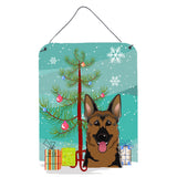 Caroline'S Treasures Christmas Tree And German Shepherd Wall Or Door Hanging Prints Bb1583Ds1216, 16Hx12W, Multicolor