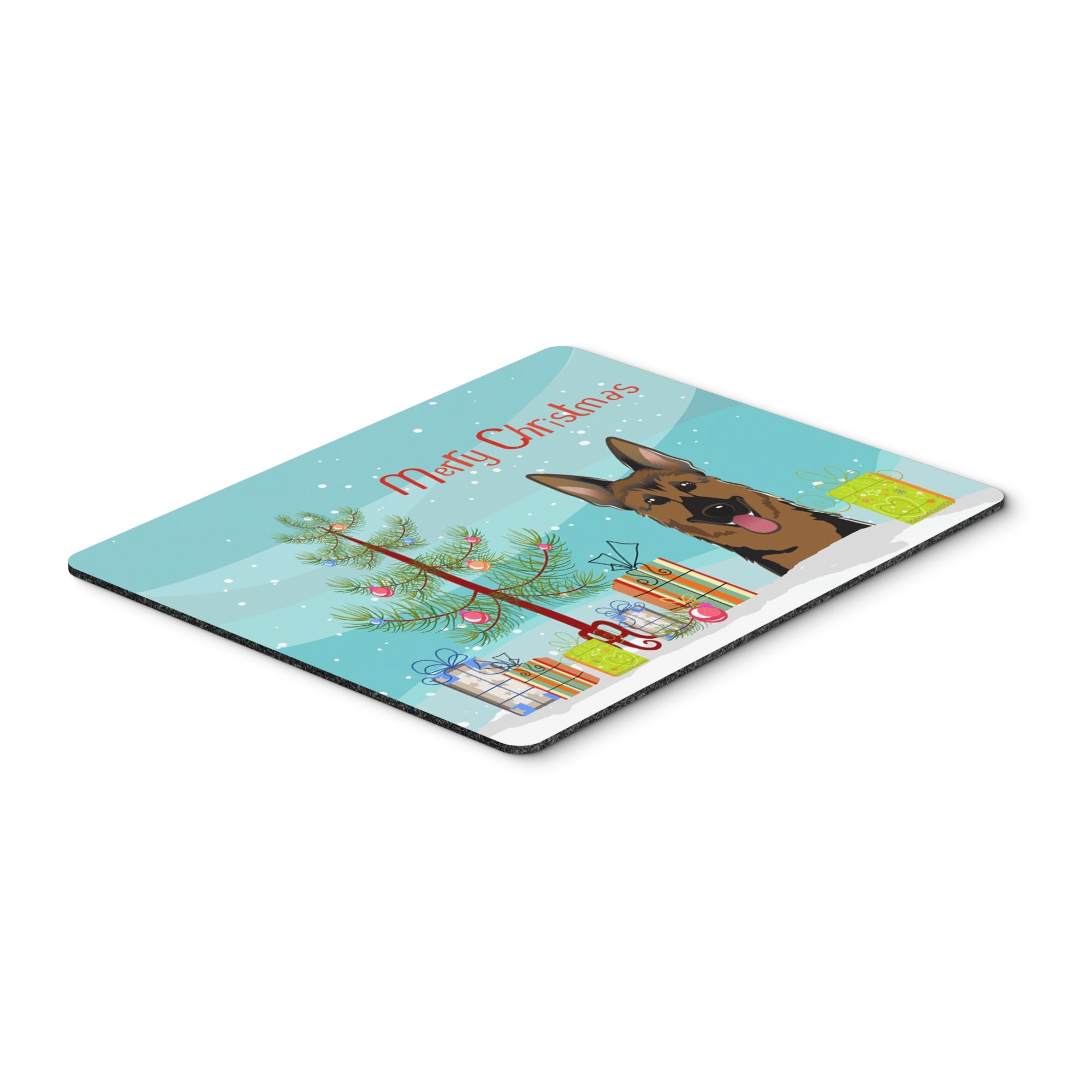 Caroline'S Treasures Christmas Tree & German Shepherd Mouse Pad, Hot Pad Or Trivet, Multicolor (Bb1583Mp)