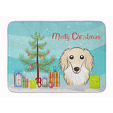 Caroline'S Treasures Christmas And Longhair Creme Dachshund Floor Mat, 19 X 27, Multicolor