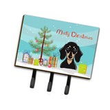Caroline'S Treasures Bb1587Th68 Christmas Tree And Smooth Black And Tan Dachshund Leash Or Key Holder, Large, Multicolor