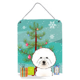 Caroline'S Treasures Christmas Tree And Bichon Frise Wall Or Door Hanging Prints Bb1589Ds1216, 16Hx12W, Multicolor