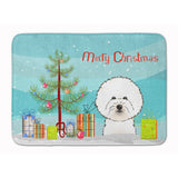 Caroline'S Treasures Christmas Tree And Bichon Frise Floor Mat, 19 X 27, Multicolor