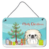 Caroline'S Treasures Christmas Tree And Pekingese Wall Or Door Hanging Prints Bb1593Ds812, 8Hx12W