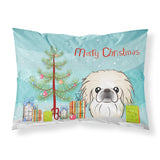 Caroline'S Treasures Bb1593Pillowcase Christmas Tree And Pekingese Fabric Standard Pillowcase, Large, Multicolor