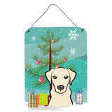 Caroline'S Treasures Christmas Tree And Yellow Labrador Wall Or Door Hanging Prints Bb1594Ds1216, 16Hx12W, Multicolor