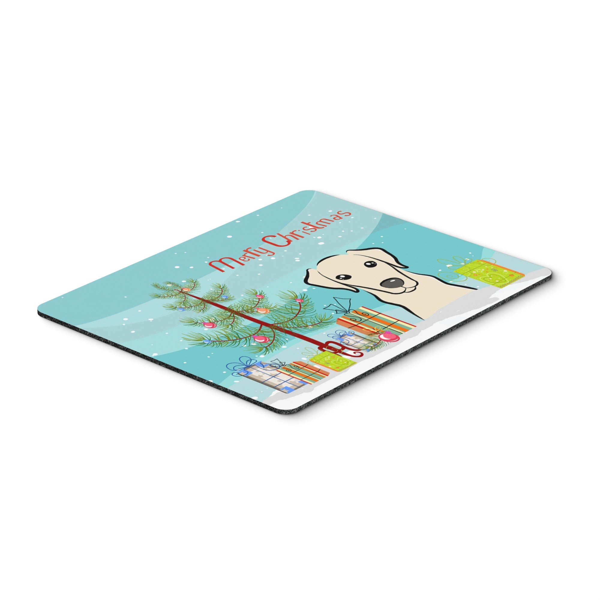 Caroline'S Treasures Christmas Tree & Yellow Labrador Mouse Pad, Hot Pad Or Trivet, Multicolor (Bb1594Mp)