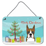 Caroline'S Treasures Christmas Tree And Boxer Wall Or Door Hanging Prints Bb1595Ds812, 8Hx12W