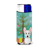 Caroline'S Treasures Christmas Tree And Westie Michelob Ultra Koozies For Slim Cans, Multicolor