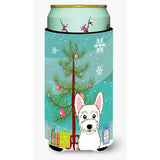 Caroline'S Treasures Christmas Tree And Westie Tall Boy Koozie Hugger, Multicolor